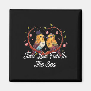Imán Dos Pescados Menos En El Mar Boda Pun Bride Y Gro