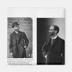 Imán Dos retratos de George Eastman 1884 y 1890