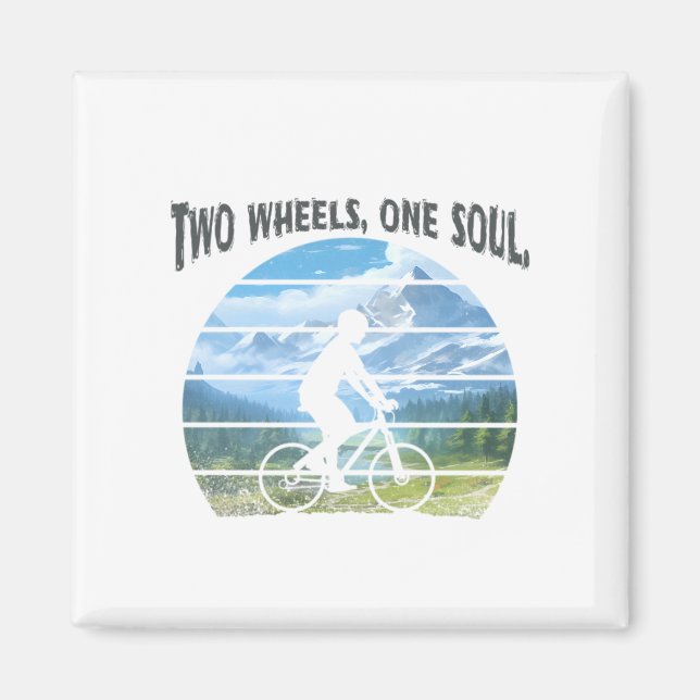 Imán Dos ruedas, un alma. (Frente)