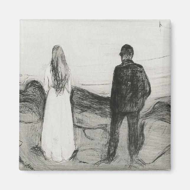 Imán Dos Seres Humanos. Los solitarios Edvard Munch (Frente)
