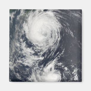 Imán Dos sistemas del tifón que se acercan al Extremo