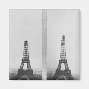 Imán Dos vistas de la construcción de Eiffel