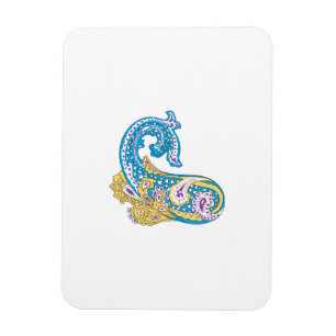 Imán Dot, Sherpa Blue, Golden Sand Design