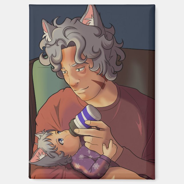 Imán Doting Padre Magnet (Anverso)