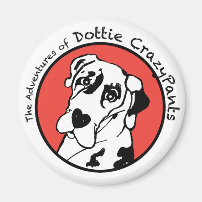 Imán Dottie CrazyPants Magnet (Frente)