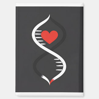 Imán Double Spiral with Heart