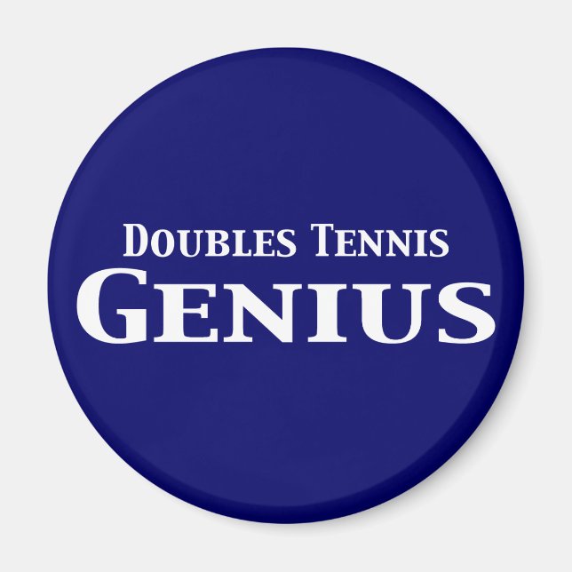 Imán Doubles Tennis Genius Gifts (Frente)