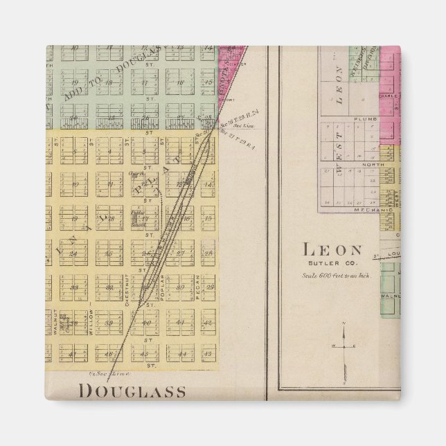 Imán Douglas, Leon, Wingate y Latham, Kansas (Frente)