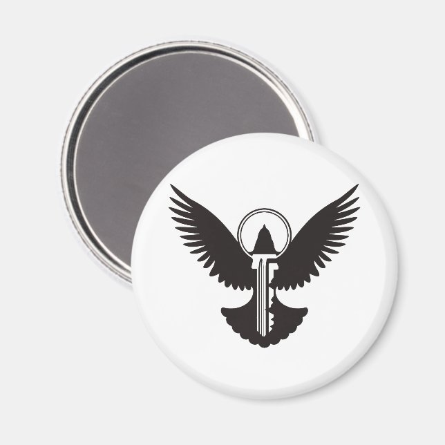 Imán Dove con clave (Anverso/Reverso)