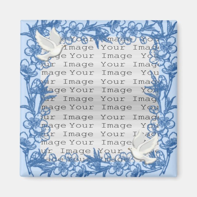 Imán Dove Custom Square Magnet (Frente)