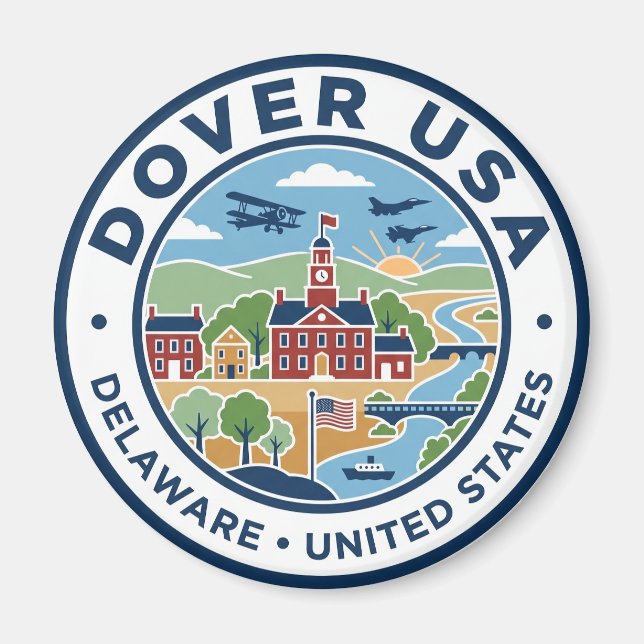 Imán Dover, Delaware, EE. UU. Delaware (Frente)