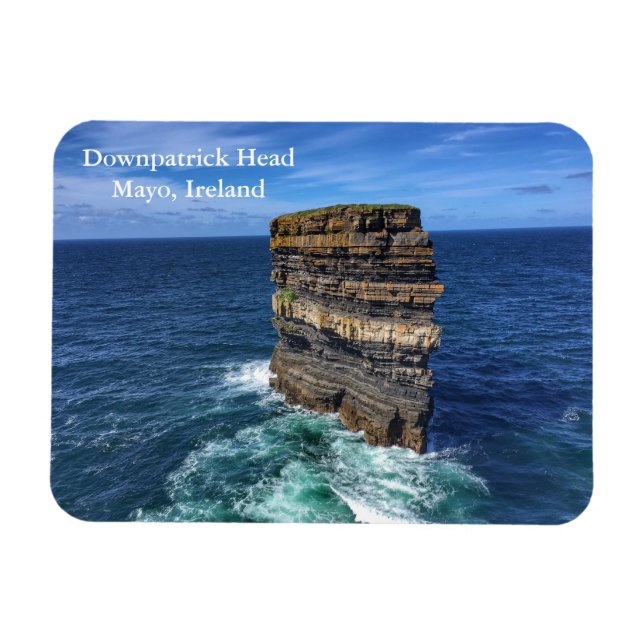Imán Downpatrick Head Mayo, Irlanda Magnet (Horizontal)