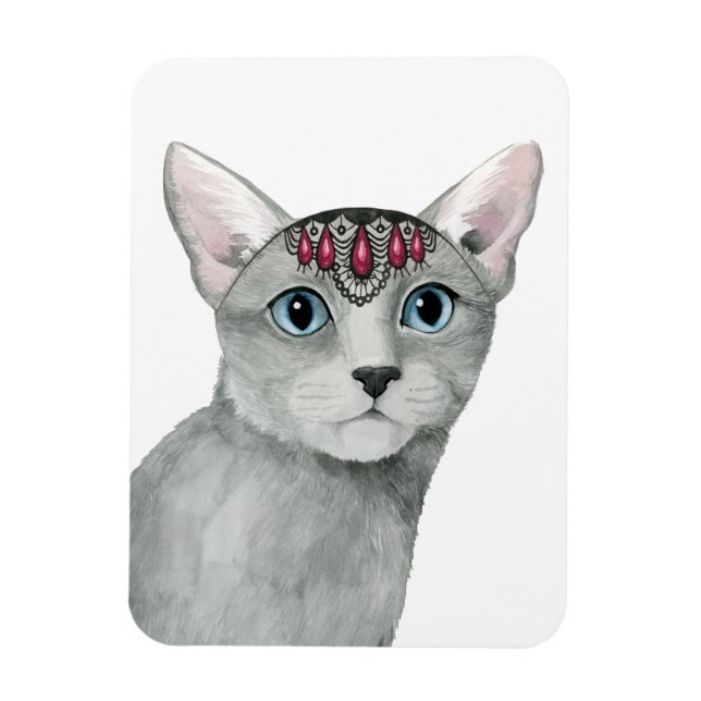 Imán Downton Cat | Bejeweld (Vertical)