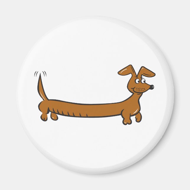 Imán Doxie Dachshund (Frente)