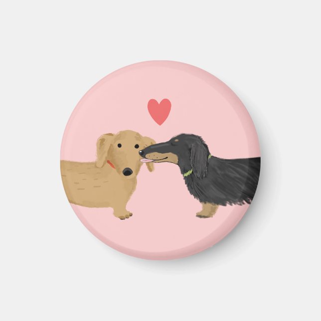 Imán Doxie Smooch con Corazón (Frente)