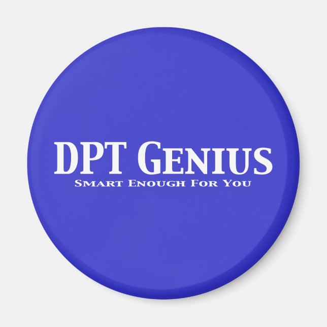 Imán DPT Genius Gifts (Frente)