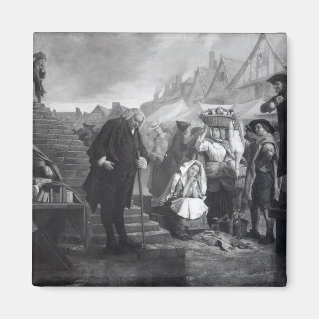 Imán Dr. Johnson haciendo penitencia en el mercado (Frente)
