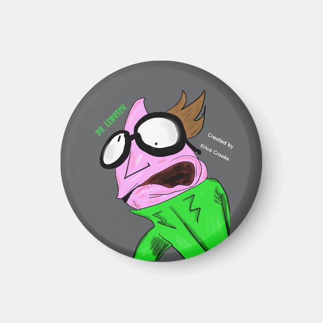 Imán Dr. LeBrick stare puppet (Frente)