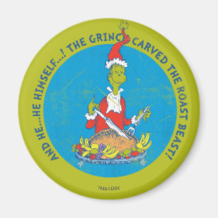 Imán Dr. Seuss   El Grinch   Navidades Bebida asada