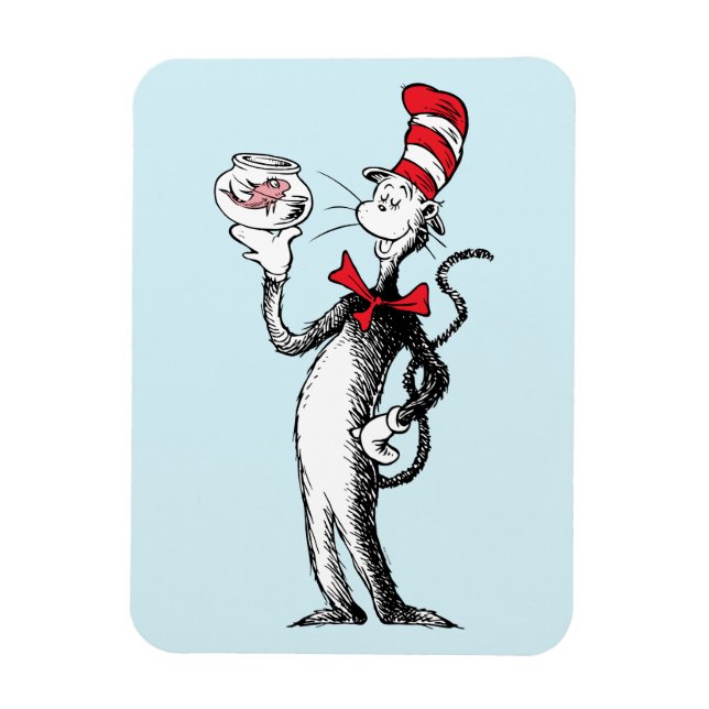 Imán Dr. Seuss | Gato en el Gorra y Krinklebine (Vertical)
