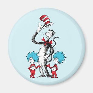 Imán Dr. Seuss Gato en el sombrero, Cosa Uno y Cosa D