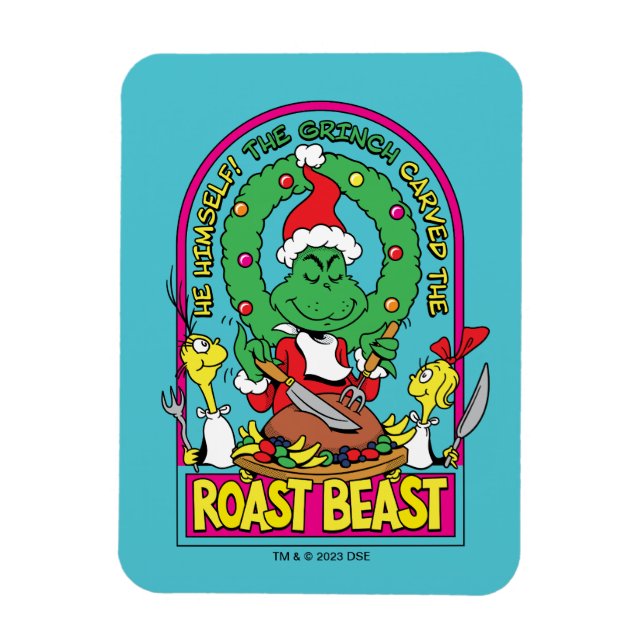 Imán Dr. Seuss | Gráfico de Bestia Asada (Vertical)