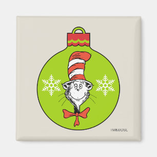 Imán Dr. Seuss   Grinch   Adorno del Gato en el Sombrer