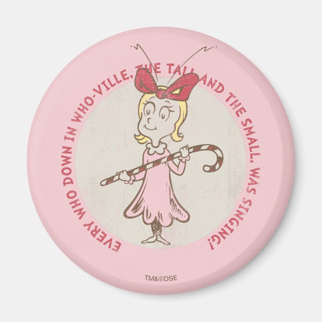 Imán Dr. Seuss | Grinch | Cindy-Lou Who - Cute Cuot (Frente)