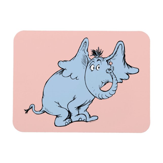 Imán Dr. Seuss | Horton de lado (Horizontal)
