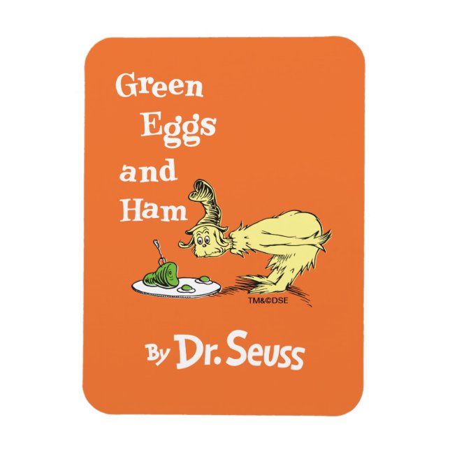 Imán Dr. Seuss | Huevos verdes con jamón (Vertical)