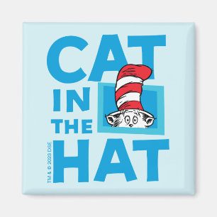 Imán Dr. Seuss   Logo del Gato en el Sombrero