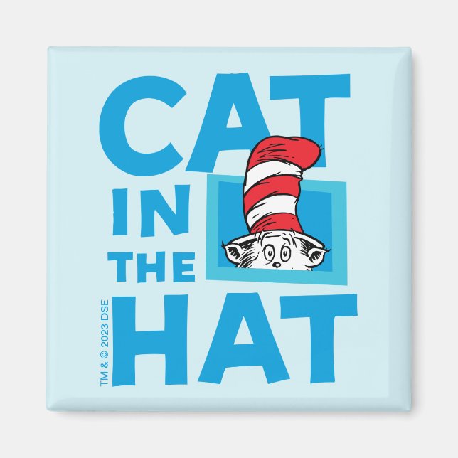 Imán Dr. Seuss | Logo del Gato en el Sombrero (Frente)
