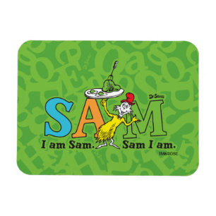 Imán Dr. Seuss Soy Sam. Sam soy yo.