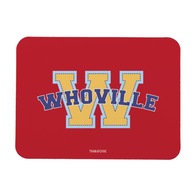 Imán Dr. Seuss | Who-ville Athletic Logo (Horizontal)