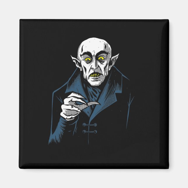 Imán Drácula de terror de vampiro de Nosferatu Hallowee (Frente)