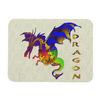 Imán Dragón arcoiris