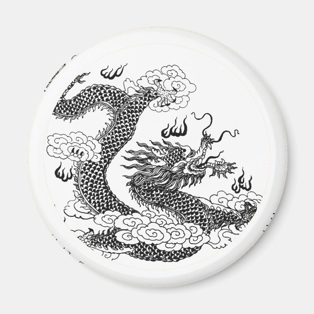 Imán Dragón asiático (Frente)