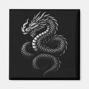 Imán Dragón asiático vintage