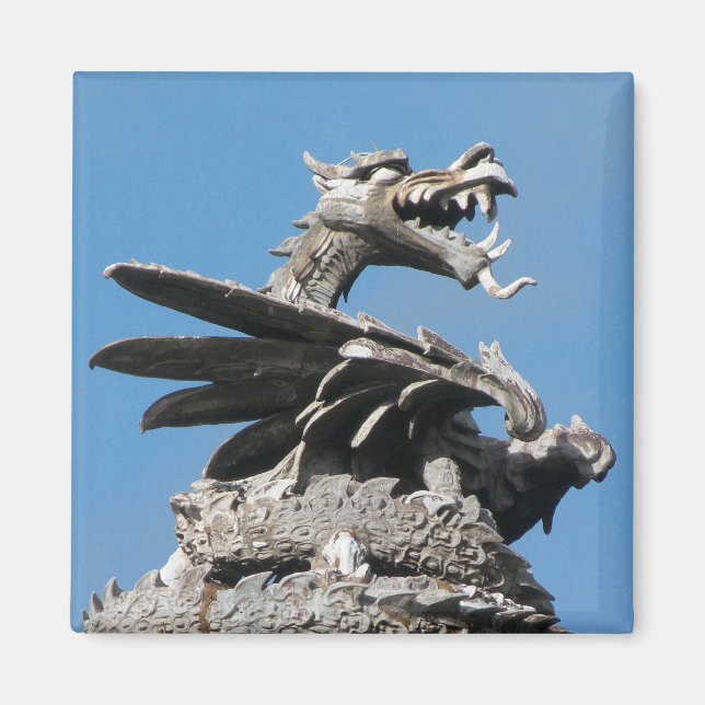 Imán Dragón, Ayuntamiento de Cardiff, Gales, Reino Unid (Frente)