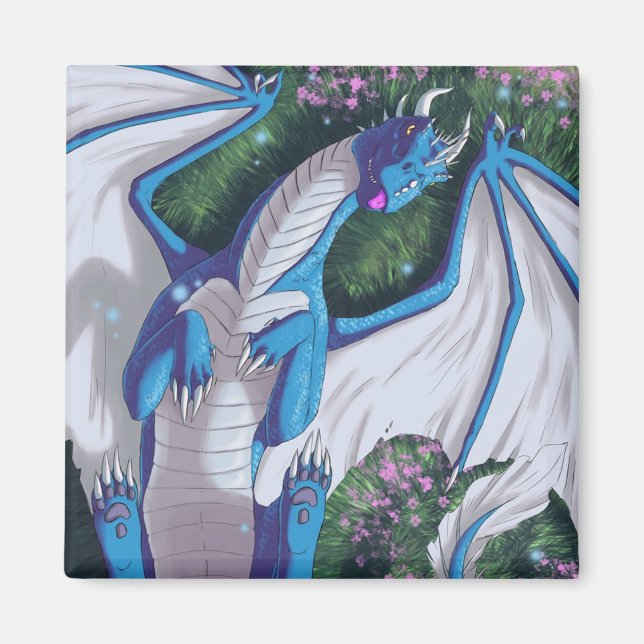 Imán Dragón azul (Frente)