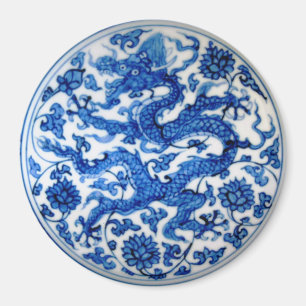 Imán Dragón azul