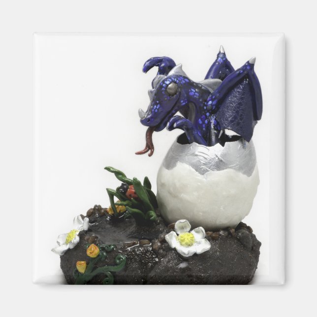 Imán Dragón azul para incubar (Frente)
