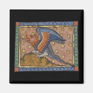 Imán Dragón Bestiario Medieval c. 1270