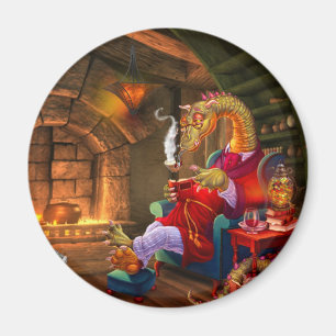 Imán Dragón Cálido Por El Fuego