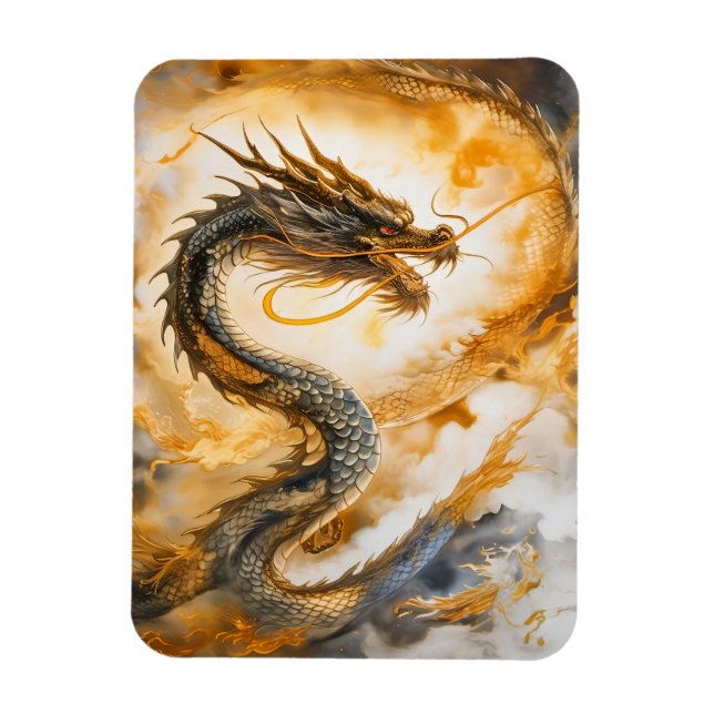 Imán Dragón chino (Vertical)