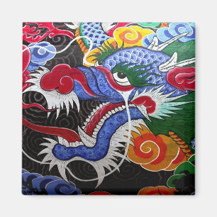Imán Dragón colorido