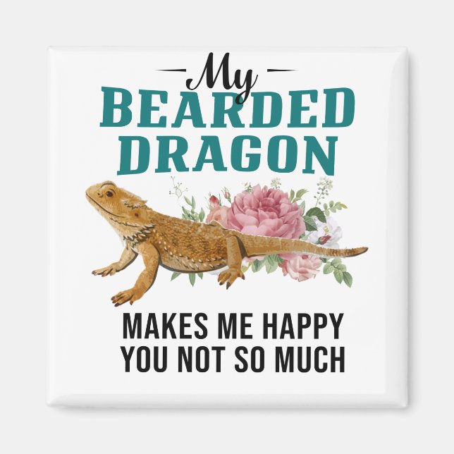 Imán Dragón con barba (Frente)