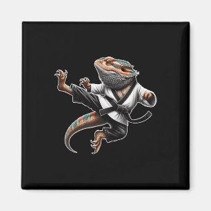Imán Dragón con barba Patas Voladoras Karate Samurai Ni
