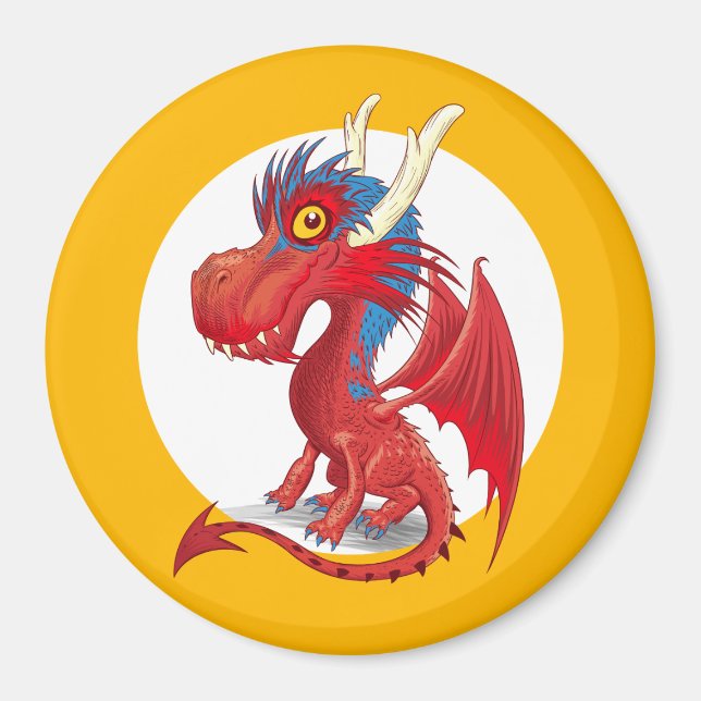 Imán Dragón de bebé (Frente)