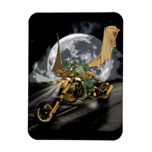 Imán Dragón de carreras de arrastre y fantasía lunar
